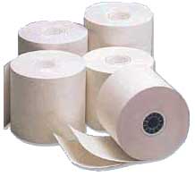 Receipt Paper Rolls 3-Ply 3 1/4 inch x 65' Paper 50 Rolls 74657