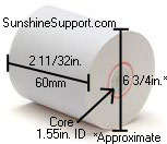 Thermal Parking Payment Paper 8 Rolls