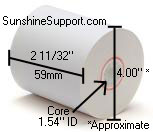 Receipt Paper Rolls Tokheim Premier Pump Paper CSO 24 Rolls