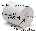 SHARP XE-A302 Thermal 2 1/4 Inch x 200' Paper 50 Rolls