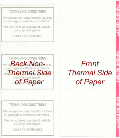 Thermal Parking Payment Paper 8 Rolls