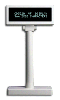 Partner Tech CD-7220 2x20 Beige Pole Display Serial