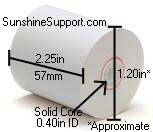 Thermal 2 1/4 (57mm) x 30' Paper 50 Rolls