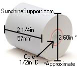 SAMSUNG ER-650 Thermal 2 1/4 Inch x 200' Paper 50 Rolls