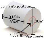 TRANAX/CROSS Minibank 2100 Thermal 3 1/8 Inch x 500' ATM CSO