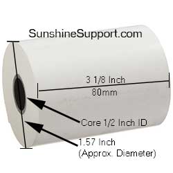 SEIKO LTPD345 Thermal 3 1/8 Inch x  63' Paper 50 Rolls