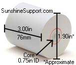 DATAMAX-ONEIL RL3e Thermal 3  Inch x  80' 36 Rolls Non-Zebra