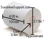 DATAMAX-ONEIL RL4e Thermal 4  Inch x 100' 36 Rolls