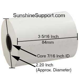 Receipt Paper Rolls Veeder Root TLS-450 Paper 50 Rolls 7043516RW